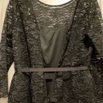 Miss Kim USA Black illusion long gown with lace and sequin upper NWOT SIZE LARGE Photo 1