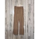 Elie Tahari  Tan Elastic Waist Drawstring Pants Women’s Small Lightweight Lounge Photo 5