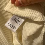 MOTHER Denim the Split Varsity Long Sleeve in Whisper White size Small Photo 4