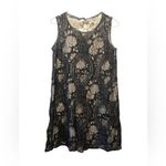 Max Studio  Black Lace Overlay Sleeveless Shift Dress XS Photo 2