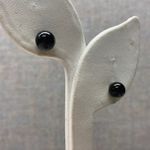 14K Gold Round Black Onyx Stud Earrings Classic Everyday Minimalist Modern Photo 1