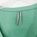 Anthropologie  Dina V Neck Oversized Textured Top Green Moss Size Medium Photo 9