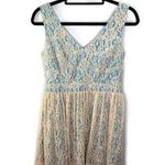 Minuet Lace Overlay Fit Flare Dress M Photo 0