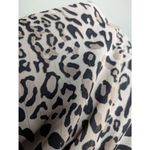 Bar III  animal print metallic striped ruched crop top Medium Photo 4