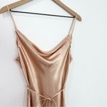 Shona joy  La Lune Bias Cowl Maxi Dress Satin Desert Rose size 10 Photo 3