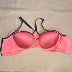 Victoria's Secret VSX Sport Pink Zip Front Sports Bra 34DD High Impact Photo 4
