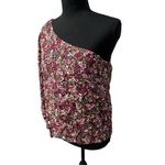 Lucy Paris NWT! Asymmetric Open Shoulder Blouse - Size Medium Photo 2