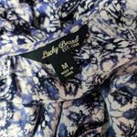 Lucky Brand  Blue Batik Mosaic Peasant Blouse Size Medium Photo 7