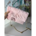 Hello 3AM Light Pink Faux Fur Shoulder Crossbody Bag Clutch Purse Gold Chain Photo 5