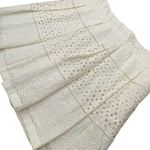 Banana Republic NWT  Cream A-Line Lined Pleated Eyelet Skirt with Pockets 6 Photo 4