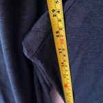 St. John Navy Blue Heathered Pintuck Stretchy Straight Leg Pants Women's size 12 Photo 9