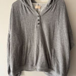 Aerie  Gray Pullover Hoodie Sweatshirt Photo 0