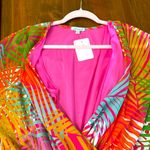 White Birch BOUTIQUE ROMPER FLIRTY TROPICAL LOOSE FITTING TOP ELASTIC WAIST L Photo 12