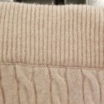 Magaschoni 💕💕 100% Cashmere Cable Knit Joggers ~ Oatmeal Heather Small S NWT Photo 4