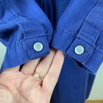 Gitano Dress Large Navy Blue Pearl Snap Denim Western Long Sleeve A Photo 6