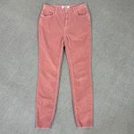 We The Free Free People Raw Hem Corduroy Ankle Skinny Pants Dusty Rose Pink 27 Photo 2
