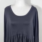 Sun & Moon Black Long Sleeve Dress Size Medium Black Babydoll Mini Dress Photo 1