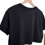 Nike Women’s black Just Do It graphic logo cropped t shirt size medium Photo 4