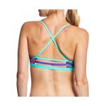 Tyr. Workout Bikini Teramo Trinity Top Strappy Geometric Aqua Pink XL 14/16 Photo 1