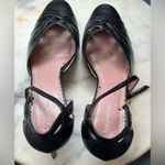 Naturalizer NATURALIZE Black Strappy Summer Kitty Heels Leather Upper Balance Sz 11M Photo 8