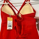 Kona Sol Women’s Ribbed Crisscross Tankini Swimsuit Top Red NWT Photo 8