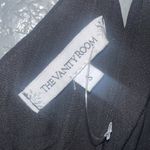 The Vanity Room Women’s Black Spaghetti Strap Jumpsuit Small Wide Leg Sleeveless Romper Photo 5