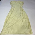 Atlein Plisse Midi Dress Size S Yellow Photo 2