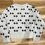 Disney  Rainbow Mickey Ears Long Sleeve Thin Crewneck Women’s Large Photo 0