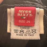 Miss Sixty  Brown Linen Joggers Y2K Size 25 Photo 2