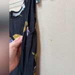 Vintage 90s Carol Anderson Floral Rayon Maxi Dress Black Size M Photo 5