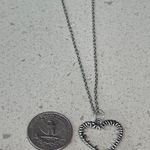 Handmade Gothic Silver Spiked Heart Necklace - Antique Punk Heart necklace  Photo 4