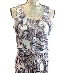 Nina Leonard  Maxi Dress Medium Purple and White Floral Photo 9