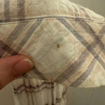 Shyanne  Pink Plaid Button Down Medium Lace Side Panels, Long Sleeve, Western C32 Photo 5