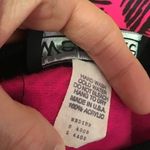 Vintage 80s bright pink op art sweat shirt Size M Photo 1