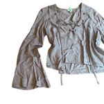 Tobi  lace up front bell sleeve top Photo 1
