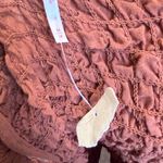 Free People  Scarlet Smocked Cutout Mini Dress Rust New partial Tag Sz Medium Photo 4