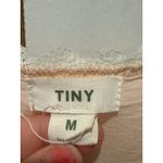 Anthropologie  Tiny Anne Pink Ivory Crochet Lace Camisole Tank Top Sz M Boho Photo 4