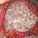 Gray & Red Cozy Fuzzy Warm Handmade Knit Hat NWOT Photo 7