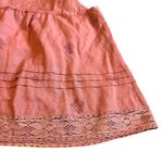 Kopal Block Print Bohemian Tank Top Shirt Blouse Bows Lace Trim Size XS NWT Red Photo 7