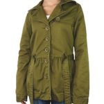 Levi's Olive Green Jacket Trench Coat Utility Jacket Size Small Casual Photo 3