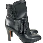 Coach Jessie Black Silky Nappa Leather Boots - Size 9 Photo 5