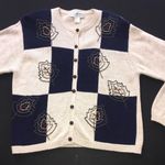 American Vintage Vintage Knitted Fall Foliage Cardigan Large Photo 0