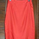 Ellen Tracy Linda Allard Red 100% Silk Short Skirt, 6 8, New Photo 0