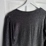 Maven West  Date Night Silver Metallic Shirred Dress W1940 Sz S Photo 10