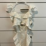 ASTR  The Label Elora Ivory Eyelet Cutout Skater Dress Photo 3