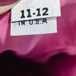 Vintage 80s Halter Fit & Flare Cocktail Dress Sequin Bodice Rosette Hot Pink 6 Photo 11