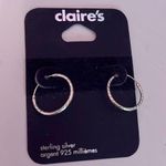 Claire's Sterling Silver Hoop Earrings Photo 0