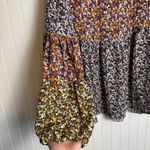 Andthewhy  colorful floral balloon sleeve blouse size small L15 Photo 1