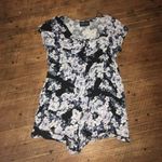 MINKPINK  rose black & white button down romper Photo 2