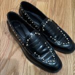 Maje  Leather studded loafers size 38 7.5 USA Photo 0
